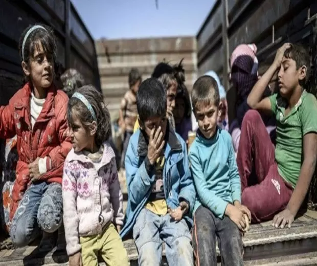 الأطفال السوريين يطالبون الأمم التمحدة بالتدخل لوقف العدوان الروسي