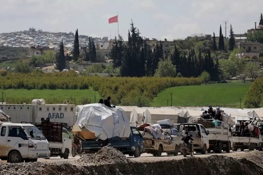 آفاد: سنواصل تقديم المساعدات الإنسانية للمدنيين في "نبع السلام"