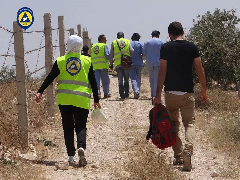 الدفاع المدني في درعا صعوبات و إصرار ... و المرأة أحد دعاماته