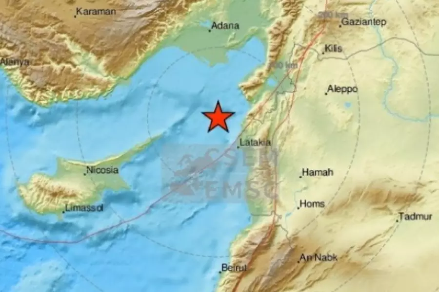 هزة أرضية جديدة تضرب الساحل السوري