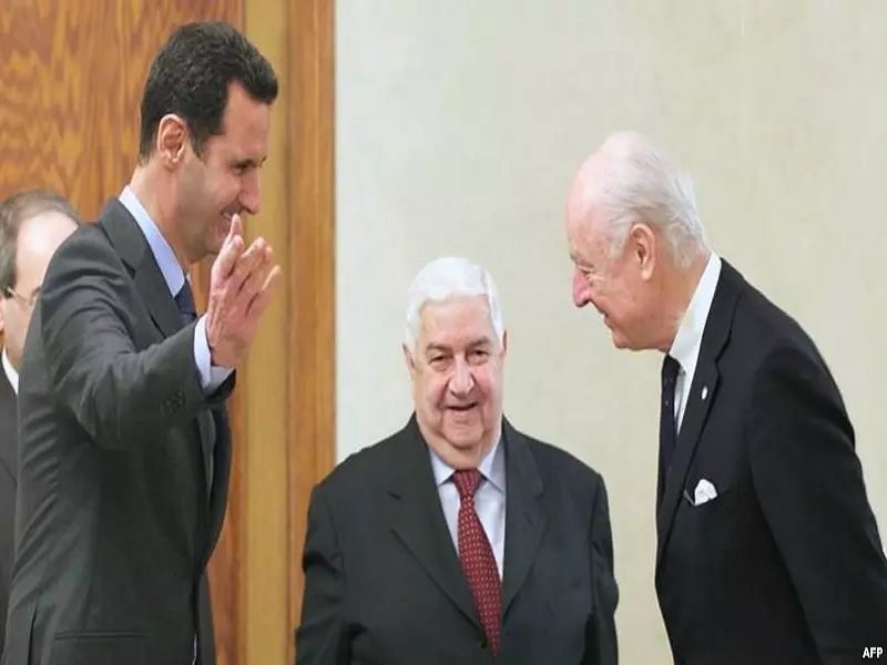 في جعبته "جنيف3" .. دي مستورا بعد جولة في المنطقة يحط رحاله عند الأسد