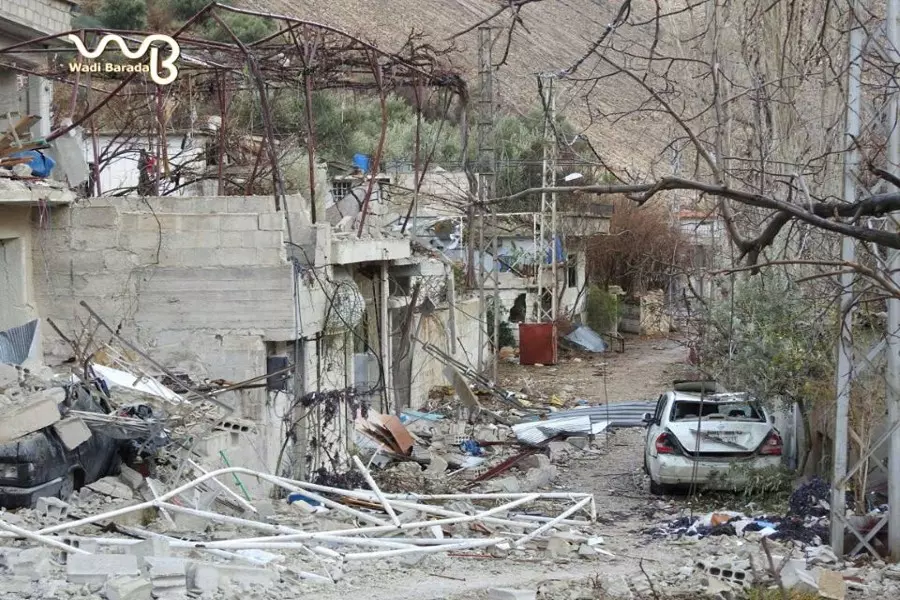 أوضاع صعبة لمدنيي وادي بردى ... الهجمات البرية والقصف الجوي والمدفعي مستمر