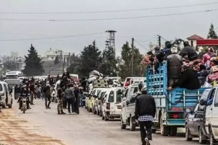 نزوح بشري كالسيل غربي حلب .. ومنسقو استجابة سوريا يوثق نزوح (26,779 نسمة) خلال أيام