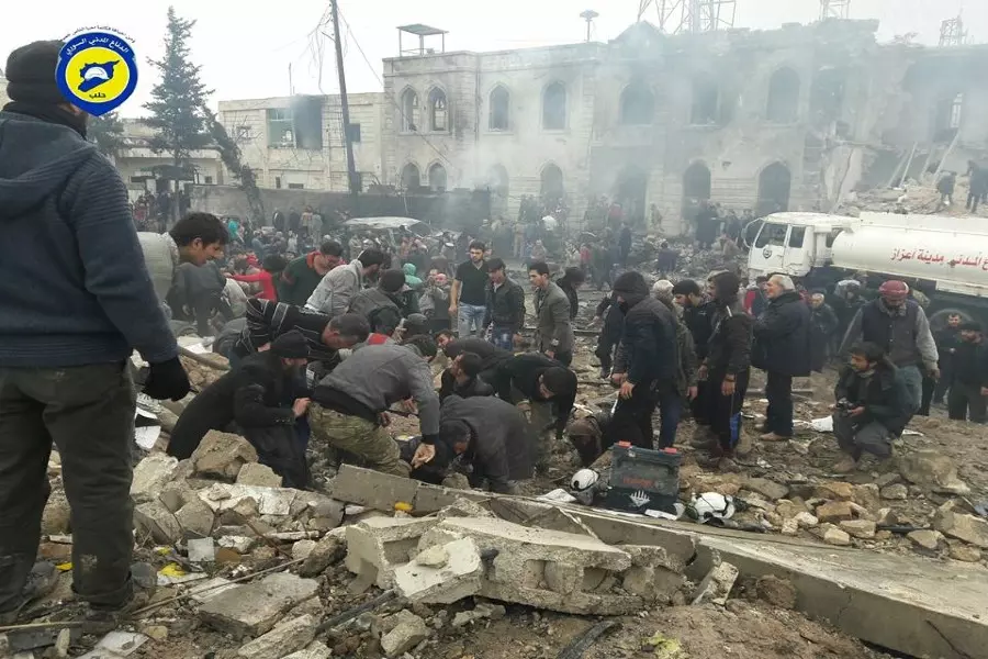 المجزرة تزداد فظاعة .... أكثر من 60 شهيدا و 150 جريحا في اعزاز