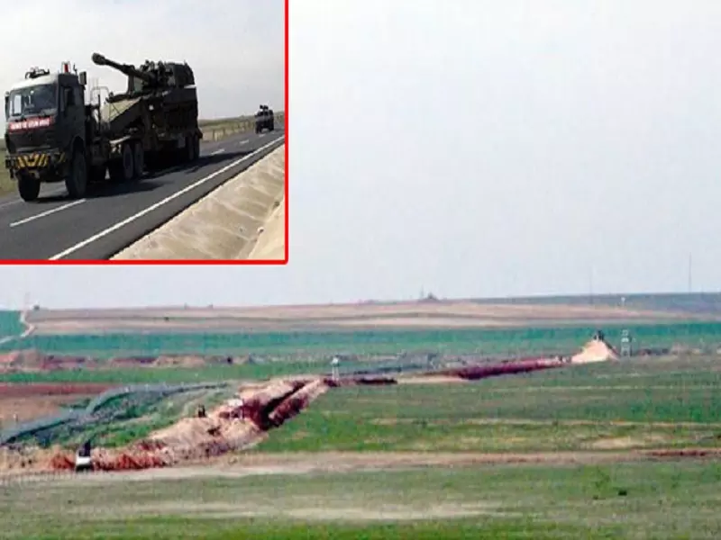 تركيا تحفر خندقاً على الحدود مع سوريا