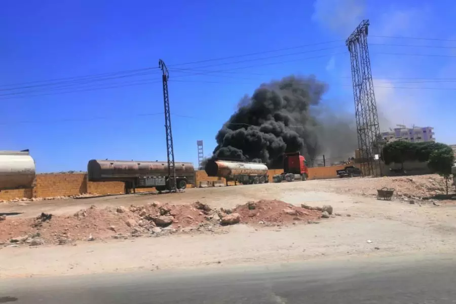 انفجارات مجهولة تهز مقر شركة "وتد للبترول" بسرمدا وترجيحات تتحدث عن طيران مسير