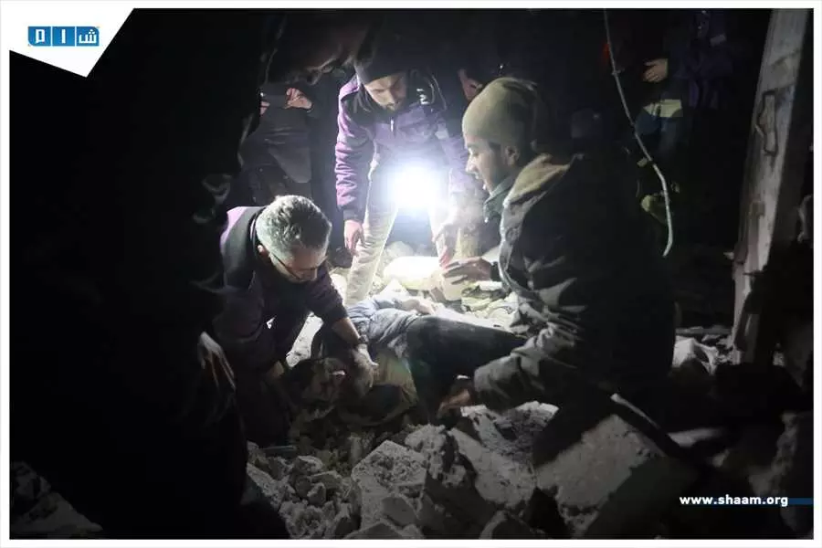 مجزرة بقصف روسي طال مشفى الشامي بأريحا وحصيلة الشهداء ترتفع إلى عشرة