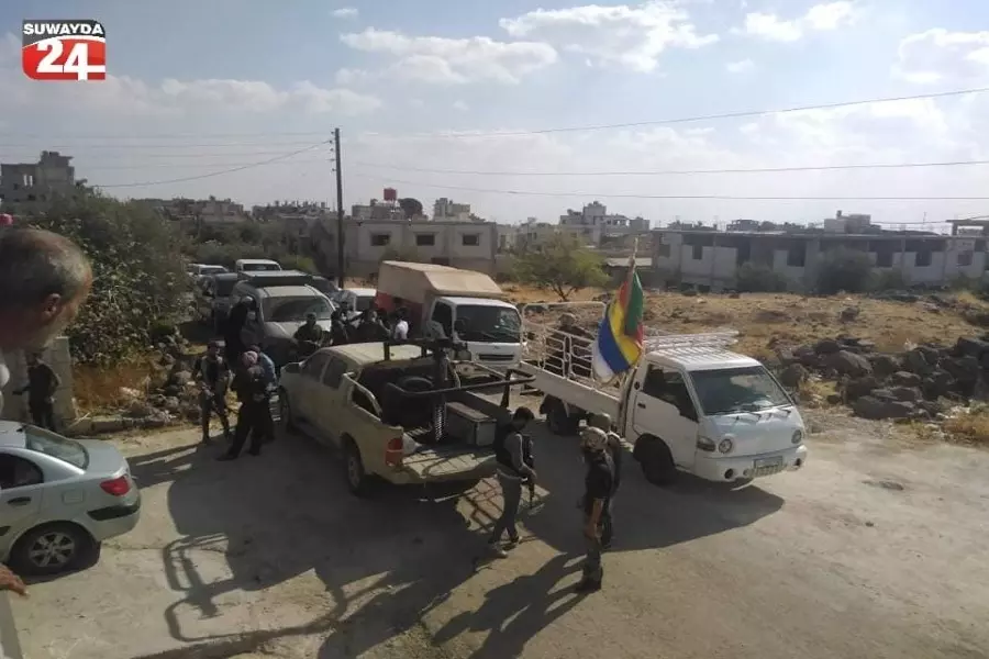 مقاتلو "رجال الكرامة" يغلقون الطرقات المؤدية لفرع الأمن العسكري بمدينة السويداء