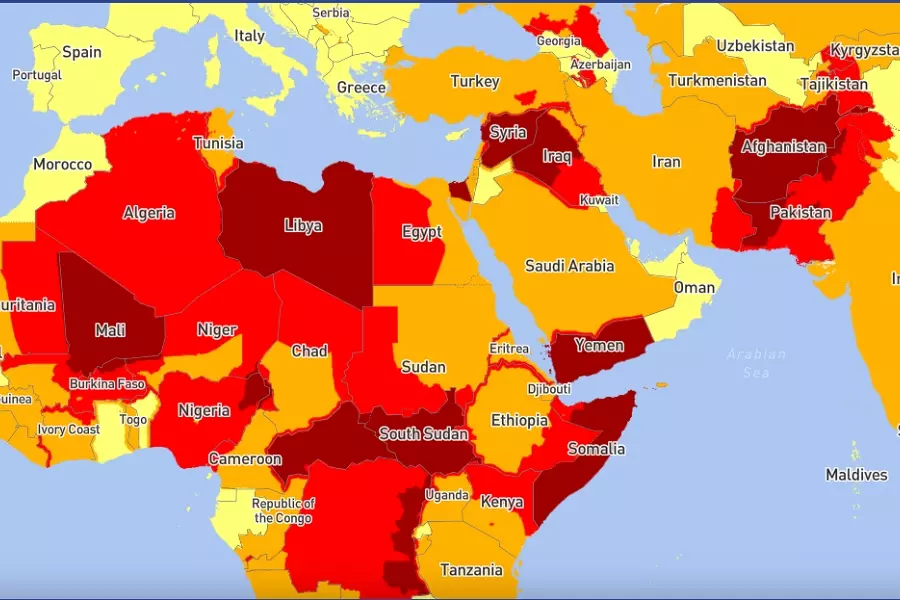 سوريا ضمن قائمة الدول "الأكثر خطورة" لعام 2022