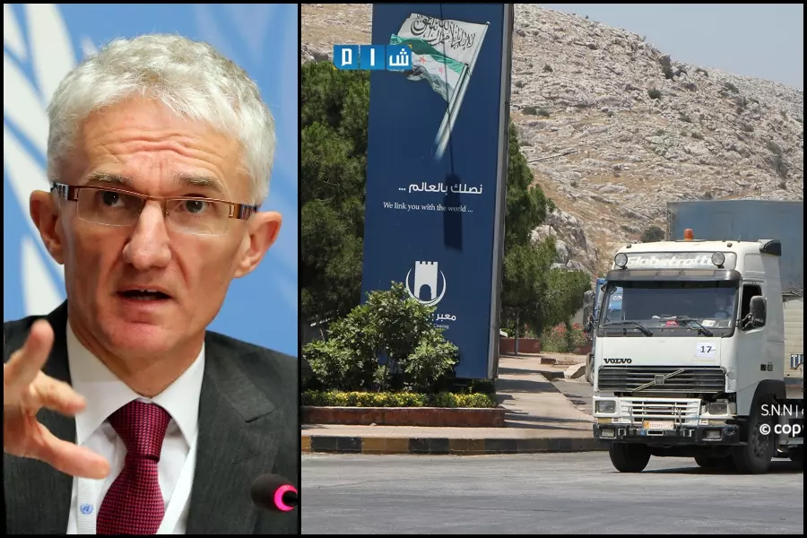 تصريحات "لوكوك" حول "باب الهوى" خدمة للمشروع الروسي في تقييد دخول المساعدات لـ 4 مليون إنسان