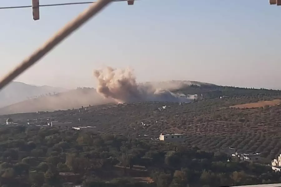 شهداء وجرحى بقصف جوي روسي قرب قرية الحمامة غربي إدلب