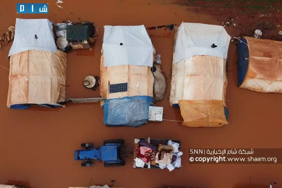 "منسقو الاستجابة" يقدم تقييماً للأوضاع الحالية بمخيمات الشمال عقب الهطولات المطرية
