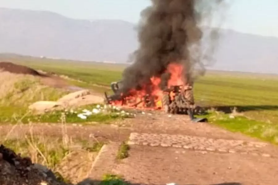 ضحايا باستهداف ميليشيات النظام جرار زراعي لمدنيين غربي حماة