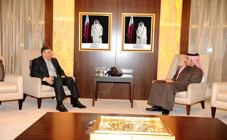 بعد لقاءه مع أوغلو .. حجاب يتباحث مع وزير خارجية قطر الجديد حول مفاوضات جنيف