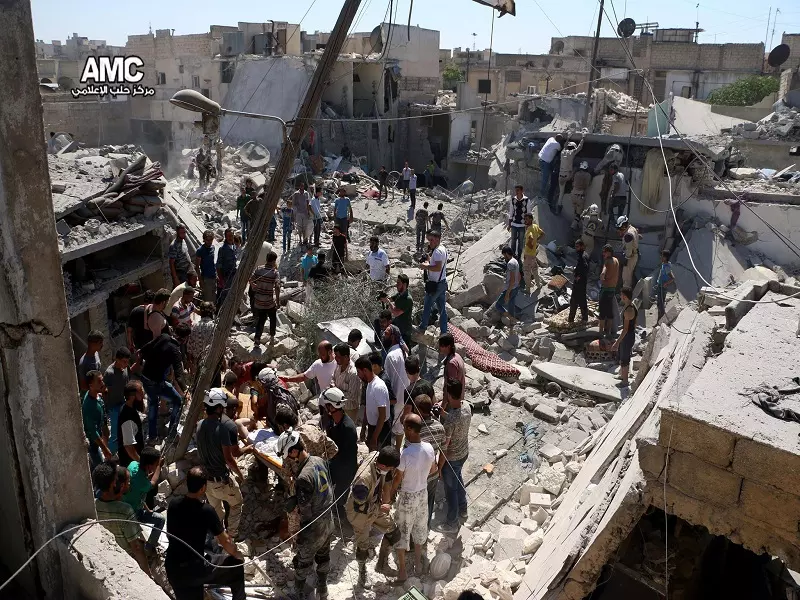 بعد مجزرة منبج أمس ... نظام الاسد يرتكب مجزرة في حي المغاير