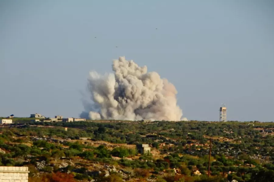 غارات روسية عنيفة تطال جبل الزاوية جنوبي إدلب