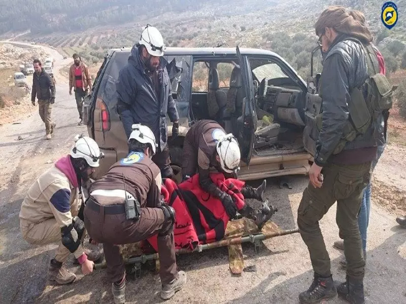 استشهاد رجل وسيدة في انفجار لغمين بمنطقتين في ريف إدلب