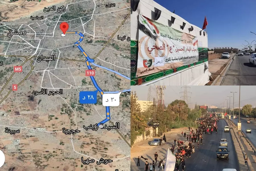 رغم "كورونا" وتوصية ممثل "الخامنئي".. تأدية "المشي" بين مقامي السيدة زينب ورقية بدمشق