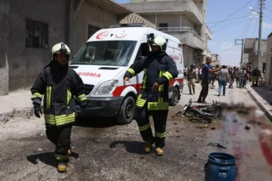 شهداء وجرحى بانفجار مجهول في ريف جرابلس شرقي حلب