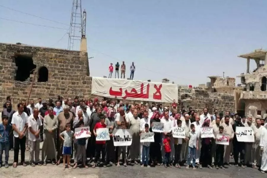 أهالي درعا يناشدون المجتمع الدولي لإنقاذهم من إبادة جماعية بسبب تمسكهم بأرضهم