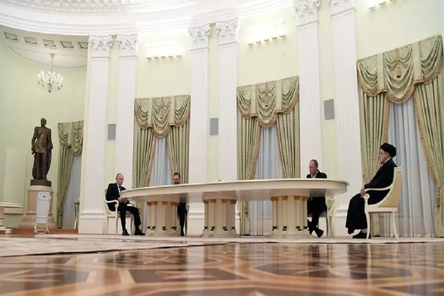 "بوتين" أمام "رئيسي" يُشيد بدور "موسكو وطهران" بدعم الأسد في قتل الشعب السوري