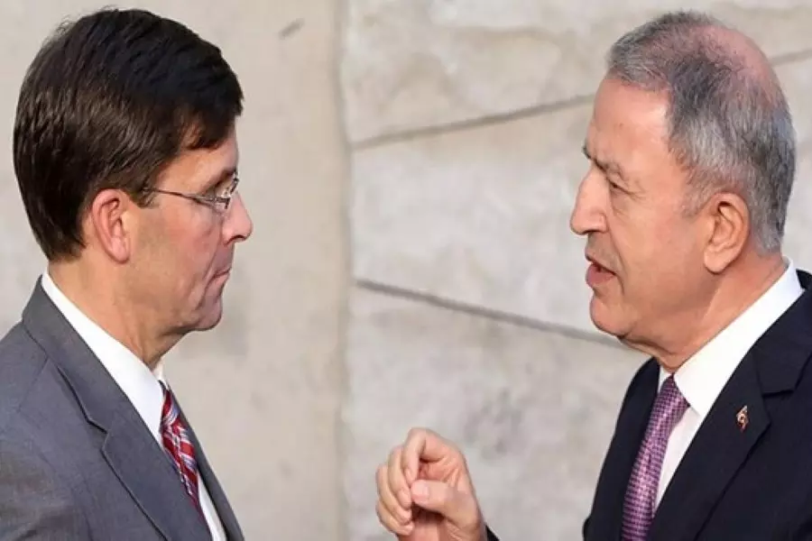 خلوصي أكار : إذا لم نتفق مع واشنطن بشأن المنطقة الآمنة سنقيمها لوحدنا