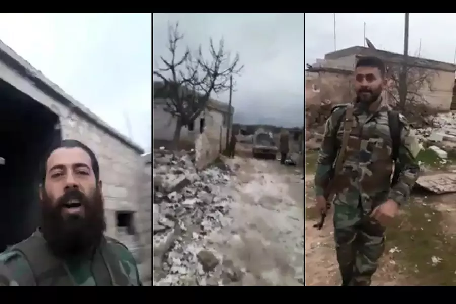 فضائح بعدسة "شبيح" دخل قريته بريف إدلب داعياً لهدم المنازل بعد تعفيشها .. و"شام" تكشف هويته