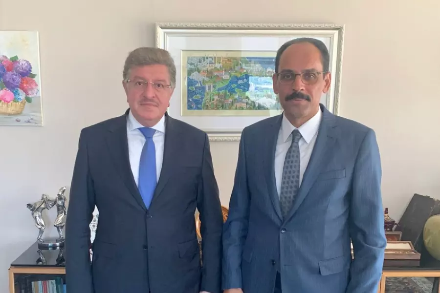 رئيس الائتلاف يجتمع مع كبير مستشاري الرئاسة التركية إبراهيم كالن في أنقرة