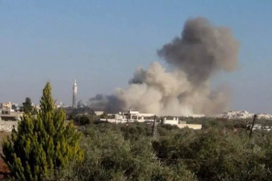 الطيران الروسي يستهدف مشفى الهدى الجراحي في بلدة حور غرب حلب