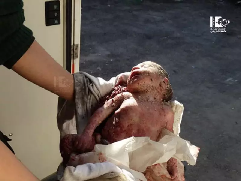 قبل أن يبصرا النور ... زفت أرواحهم للجنة شهداء بقصف الطيران الروسي بريف إدلب