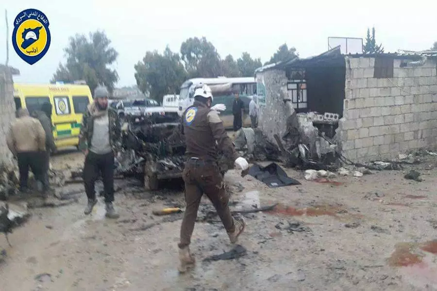 ارتفاع الحصيلة لـ ١٢ شهيد .. غارات بطائرات بدون طيار تستهدف قياديين في “فتح الشام” أبرزهم “خطاب” العسكري