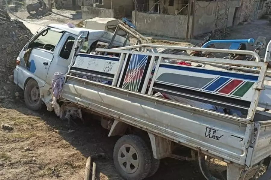 طيران مجهول الهوية يستهدف سيارة غربي إدلب