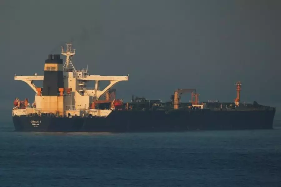 "غريس 1" تغادر جبل طارق باتجاه جزيرة كالاماتا اليونانية