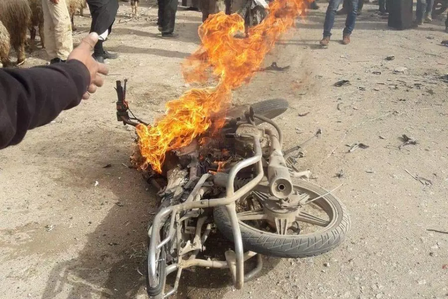 جرحى مدنيون بانفجار مجهول في سوق الغنم بقباسين بريف حلب