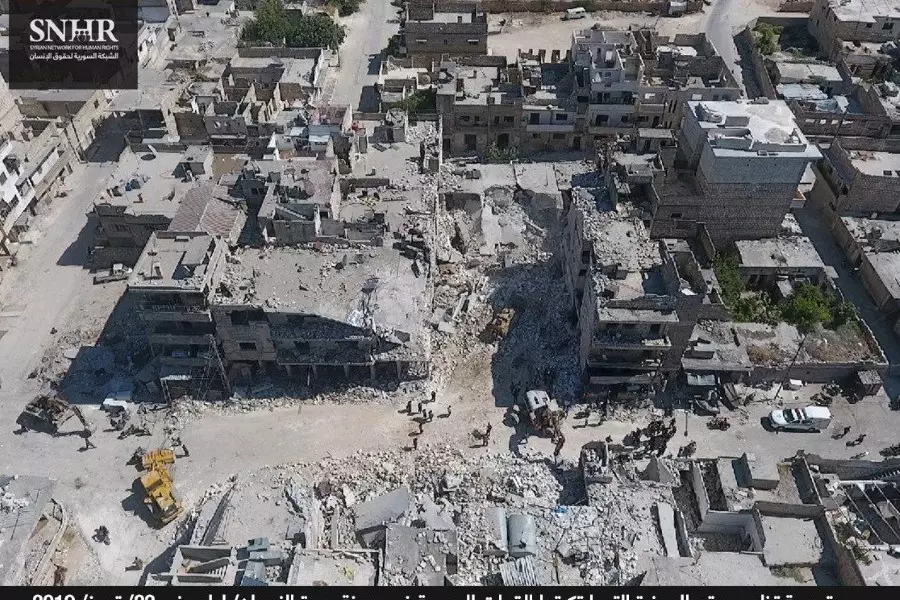 الشبكة السورية: النظام وروسيا ارتكبا 33 مجزرة.. وروسيا مسؤولة عن مجزرة "معرة النعمان"