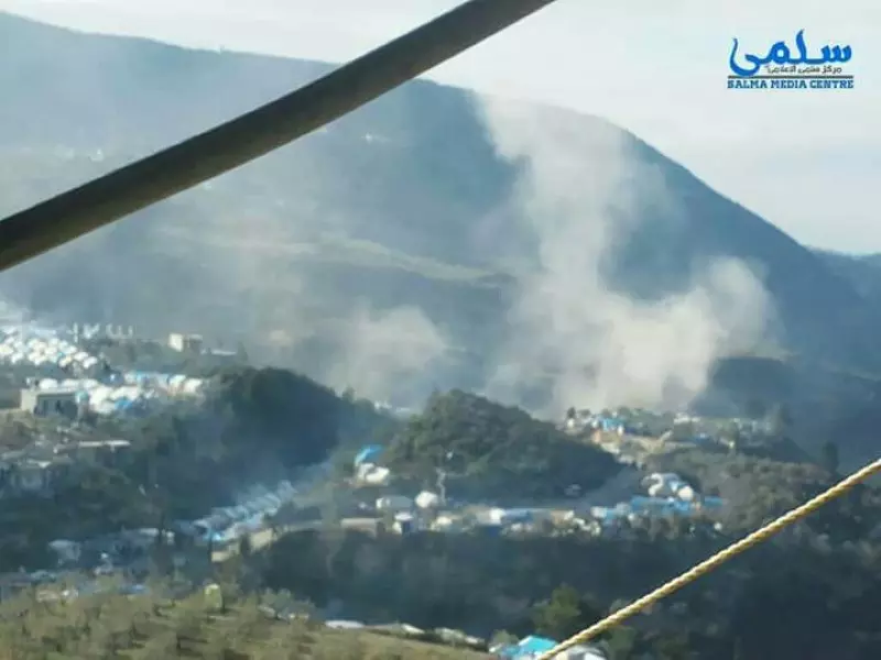 عشرات الصواريخ والقذائف على مخيمات ريف اللاذقية ورحلة نزوح ثانية تبدأ من جديد