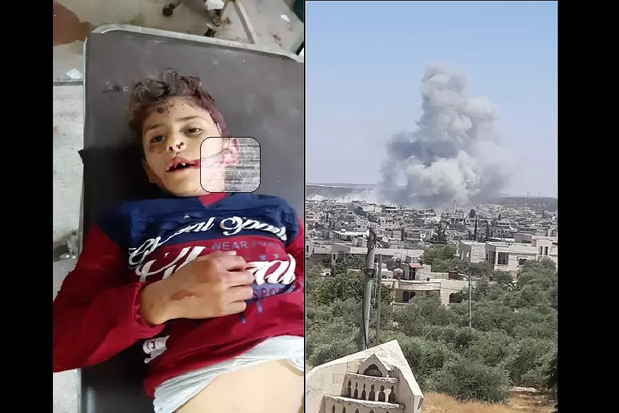 ليلتقي بأمه في الجنة يوم العيد ... استشهاد طفل بقصف جوي على حاس بإدلب