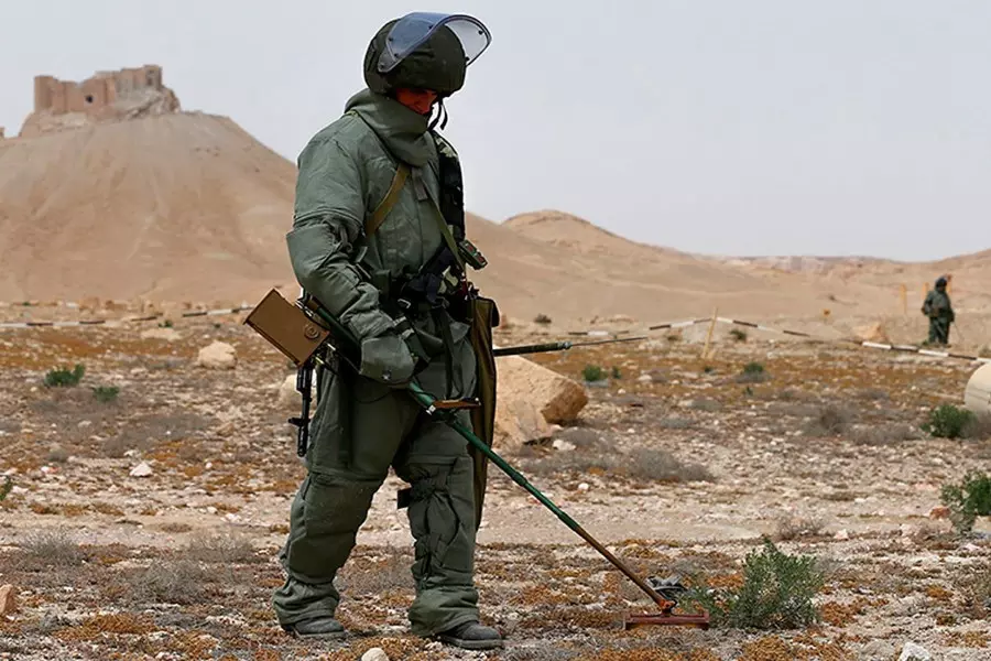 النظام يستجدي الدعم الدولي بحجة إزالة الألغام بسوريا