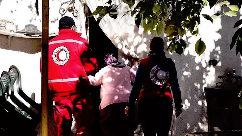 الهلال الأحمر يدخل المليحة بعد عامين من المنع