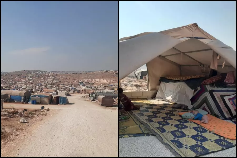 أحوال جوية مُلتهبة تفاقم معاناة قاطني الخيام في الشمال السوري