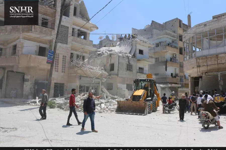 الشبكة السورية: مقتل 433 مدنيا بينهم 8 من الكوادر الطبية والدفاع المدني في تموز 2019