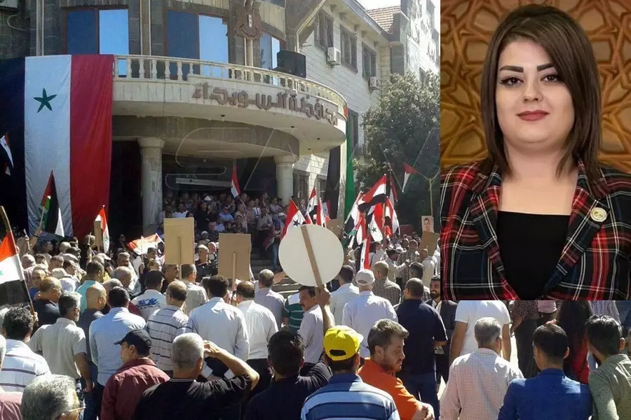 إصدار جديد لـ "وفاء عفلق" .. تشبيح مُعلّن وتهديدات لمن يرفض الخروج بمسيرة "التأييد" في السويداء