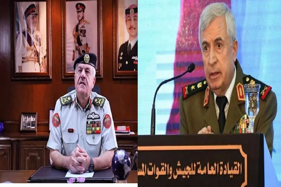 وزير دفاع الأسد يلتقي برئيس هيئة الأركان المشتركة الأردني في عمّان