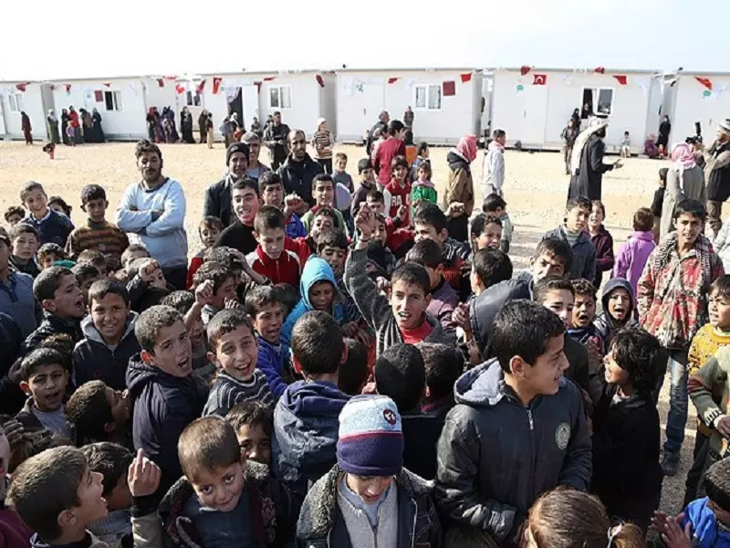 في عفرين .. أحدث مخيم " تركي- قطري "  بسعة "1050" مسكن