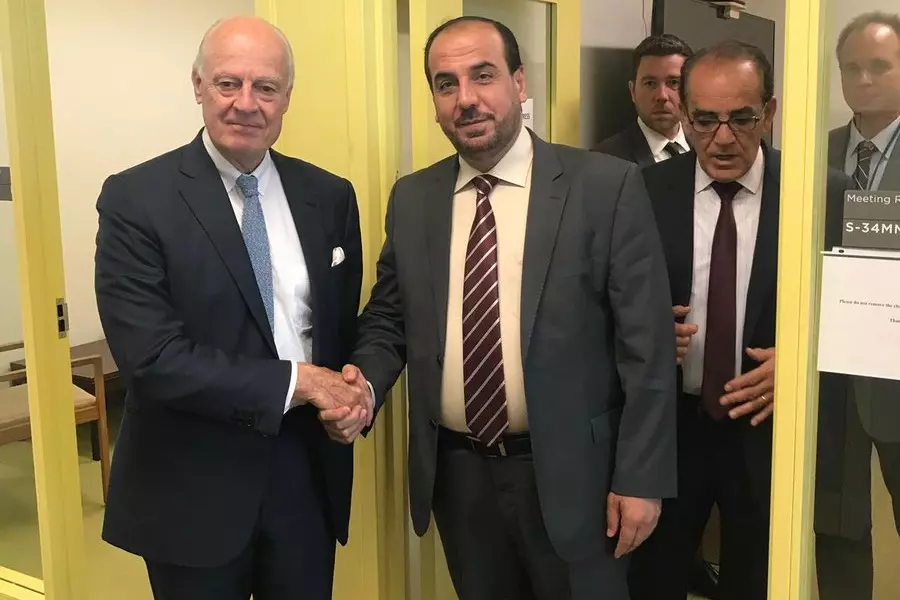 وفد هيئة التفاوض يلتقي "دي ميستورا" وعدداً من رؤساء الوفود الدولية في نيويورك