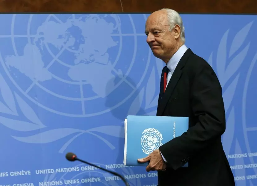 رغم غياب المعارضة..دي مستورا يعلن انطلاق مفاوضات جنيف ويستهلها بلقاء وفد النظام