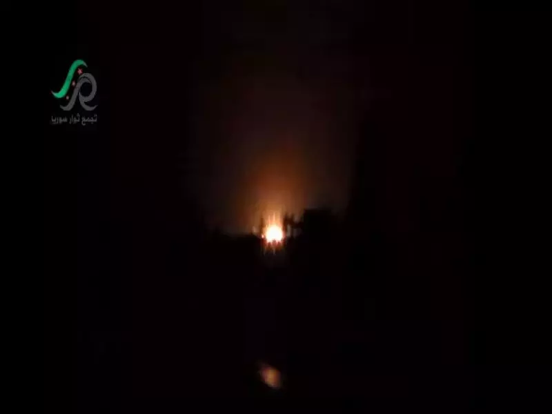 العدوان الروسي يستهدف ريف حمص الشمالي بعشرات الغارات العنقودية ليلا