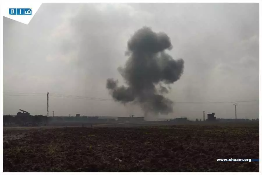 استشهاد سيدتين وطفلة بقصف جوي روسي على معرشمارين بإدلب