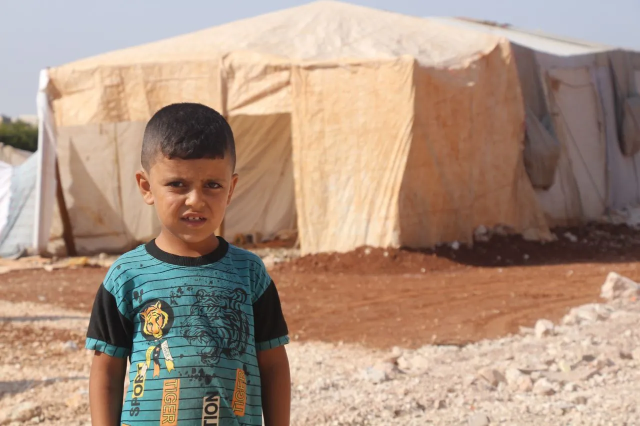 طفل في مخيمه بالقرب من حزانو شمالي #إدلب