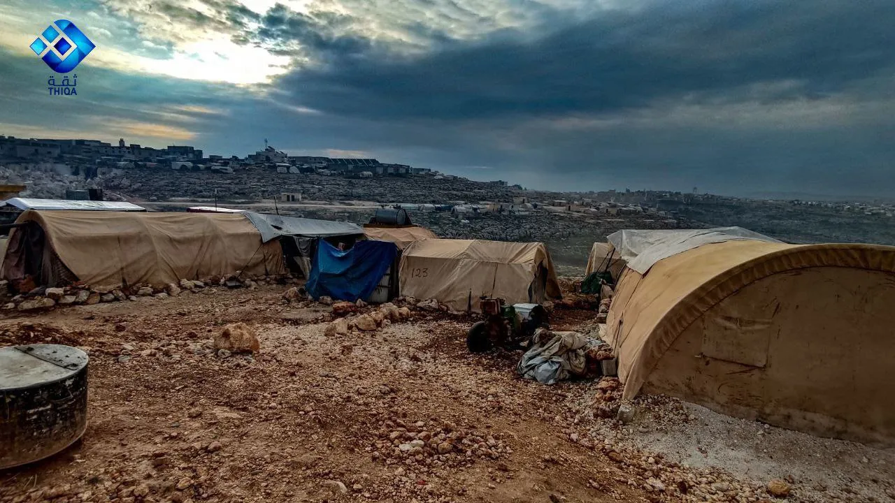 مخيم هاجر من مخيمات بلدة البردقلي بريف إدلب الشمالي.
